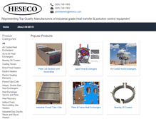Tablet Screenshot of heseco.com